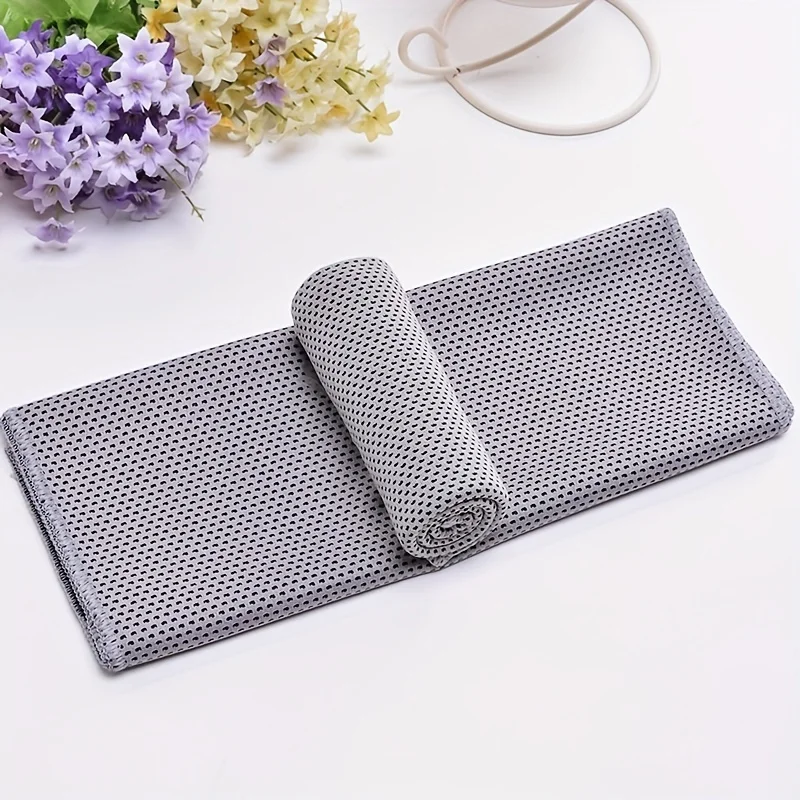 Toallas Cooling Towel Instant Relief Microfiber Cool Towels Chilling Neck Wrap Ice Rags Sports Fitness Camping Cycling Hiking image 5