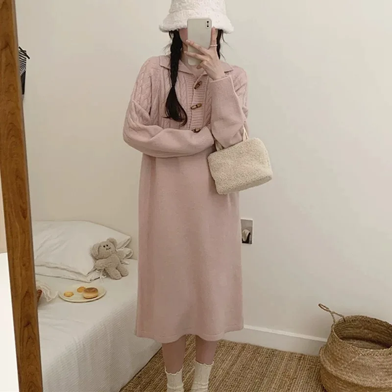 

Пуловеры до колена для студентов, свитера, джемперы, женские винтажные прямые уличные пуловеры с разрезом на шее, Fair Isle, трехмерные