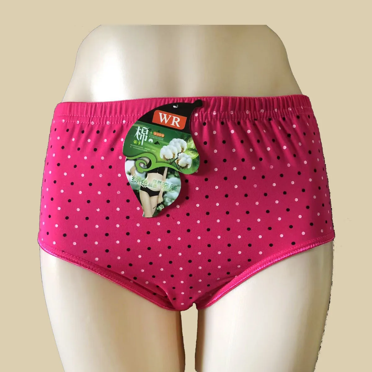 5PCS/Set Women\'s Panties Lingerie Briefs Milk Silk Soft Plus Size High Waist 6XL Dot Printing Underwears Lady Underpants