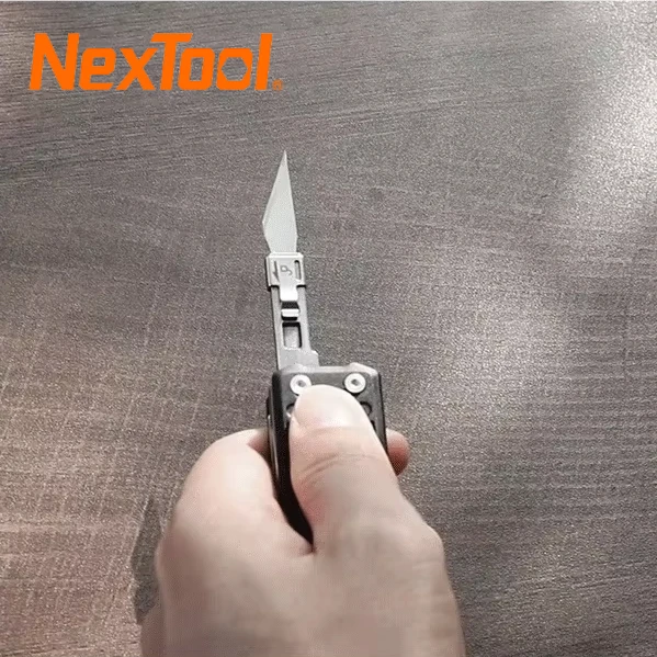 NexTool Pocket Tool E1 10 In 1 Multi-tool with Replaceable Blade Mini Multi Tool for EDC Carry Engraving Cutting Repair