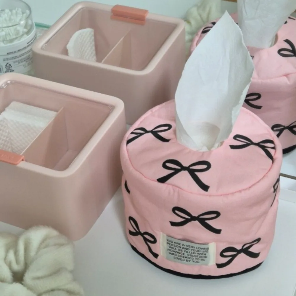 Bowknot الأنسجة الورقية صندوق تخزين ديكور للطاولات توفير المساحة لفة ورقة الأنسجة حامل الأنسجة تخزين منديل الأنسجة صندوق المنزل