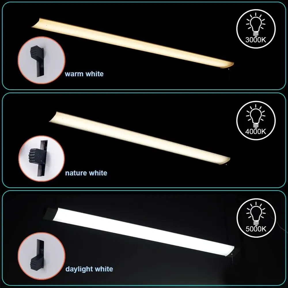 48W 4FT 6-Pack LED Utility Light Fixture, 3 CCT Adjustable, Linkable & Mountable, Pull Chain Included for Workshops and Garages