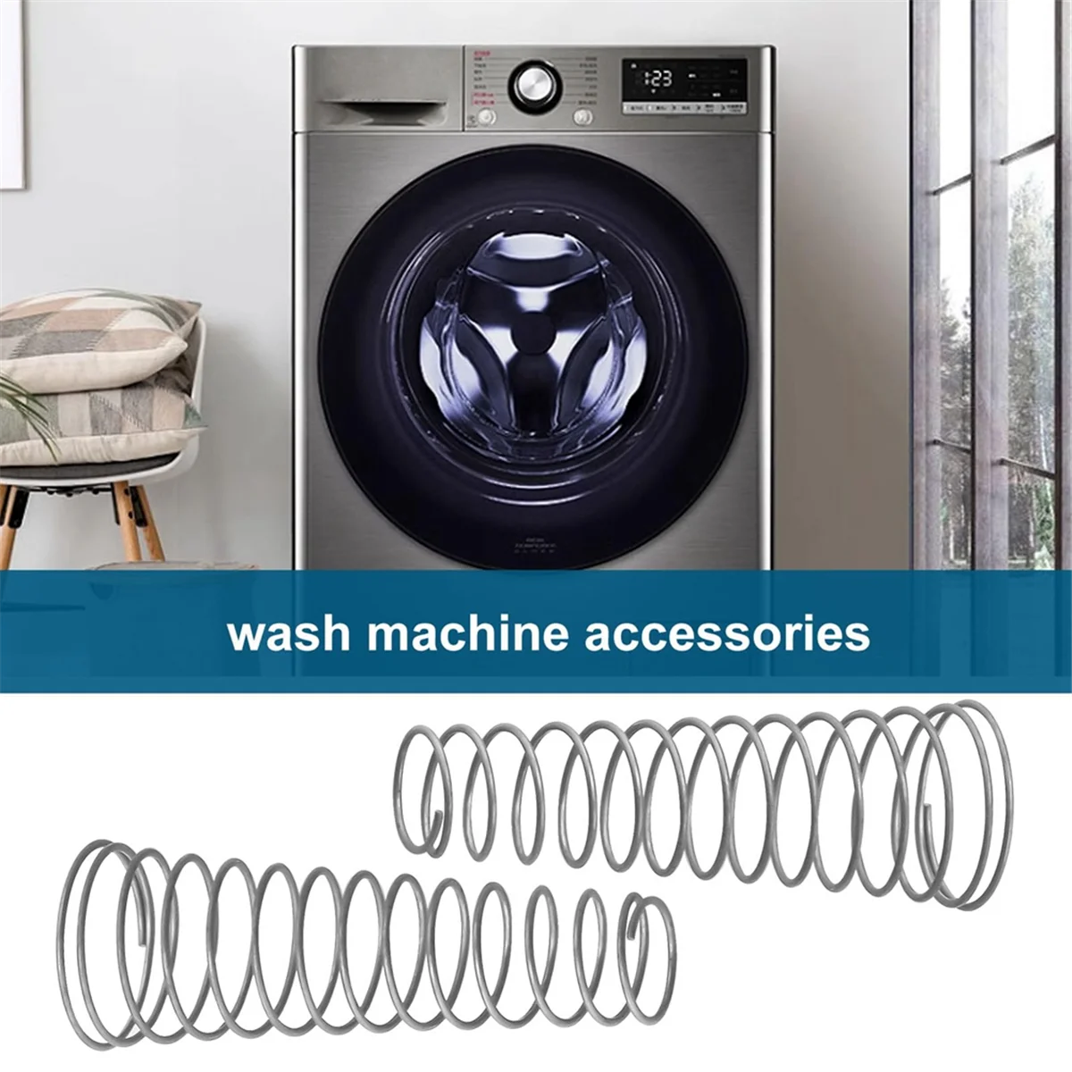 ABBR 2 Buah Bagian Pengganti Plunger Pintu Magnetik AGM 73610701   untuk Mesin Cuci LG Kenmore Menggantikan AP 5331994   AGM 73610702