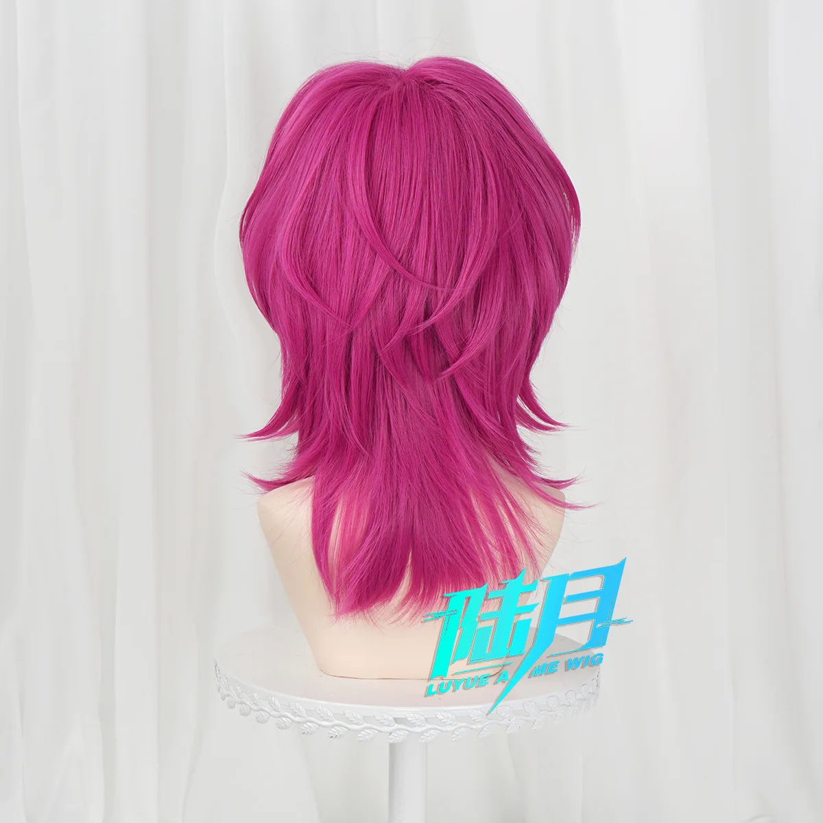 Anime KPop Demon Hunters Saja Boys Romance Cosplay Wig Long Red Hair Halloween Carnival Party Role Play Wig + Free Cap