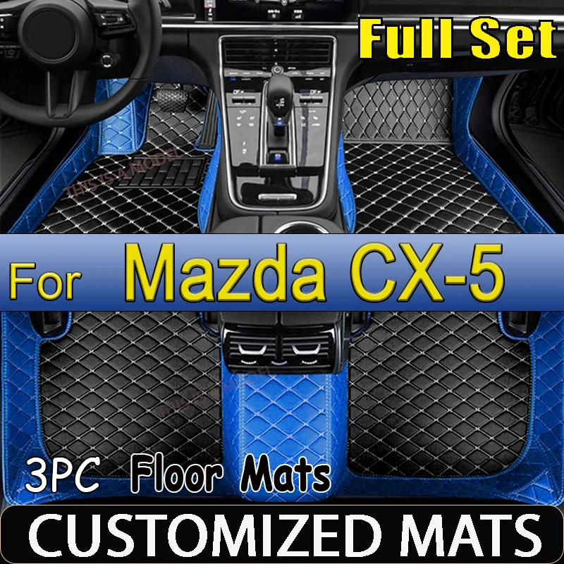 

Car Floor Mats For Mazda CX-5 CX5 KF 2017~2023 Leather Luxury Mat Rugs Carpet Full Set Auto Interior Parts Car Accessories 2018