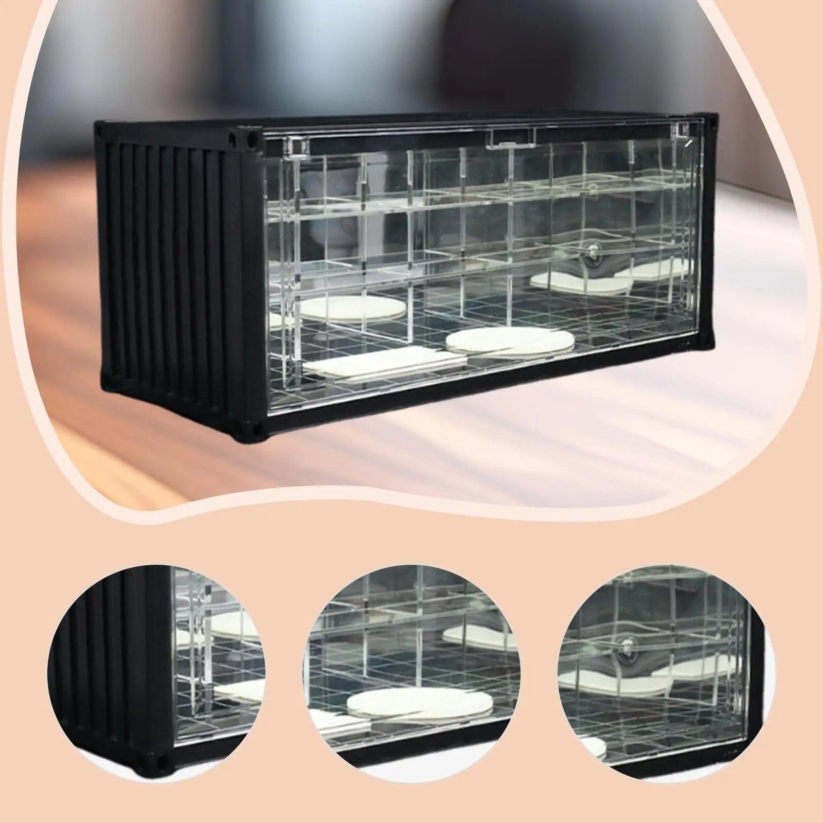 1/64 스케일 다이캐스트 모형 자동차 전시 케이스 스포츠카용 차량 모형 케이스