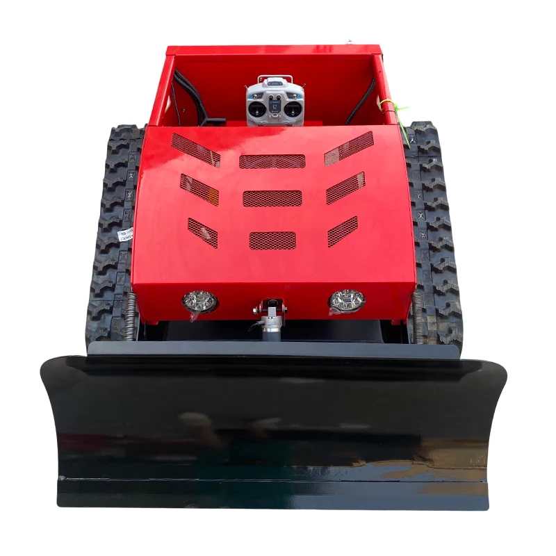 STLF متعددة الوظائف تدفع الثلوج مجرفة جزازة العشب آلة تسلق مجنزرة صغيرة يمكن التحكم فيها عن بعد
