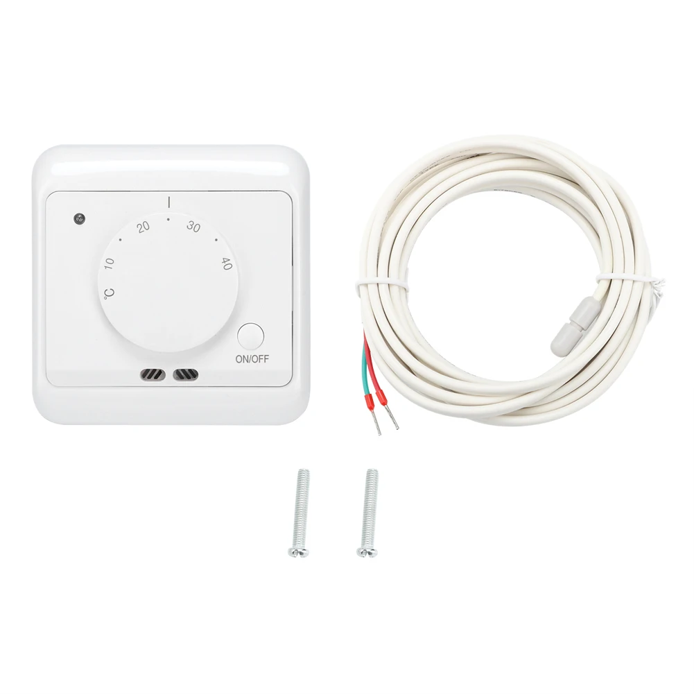多機能電気暖房サーモスタット,温度コントローラー,5〜40 ℃ で制御,230v,16a,家庭用