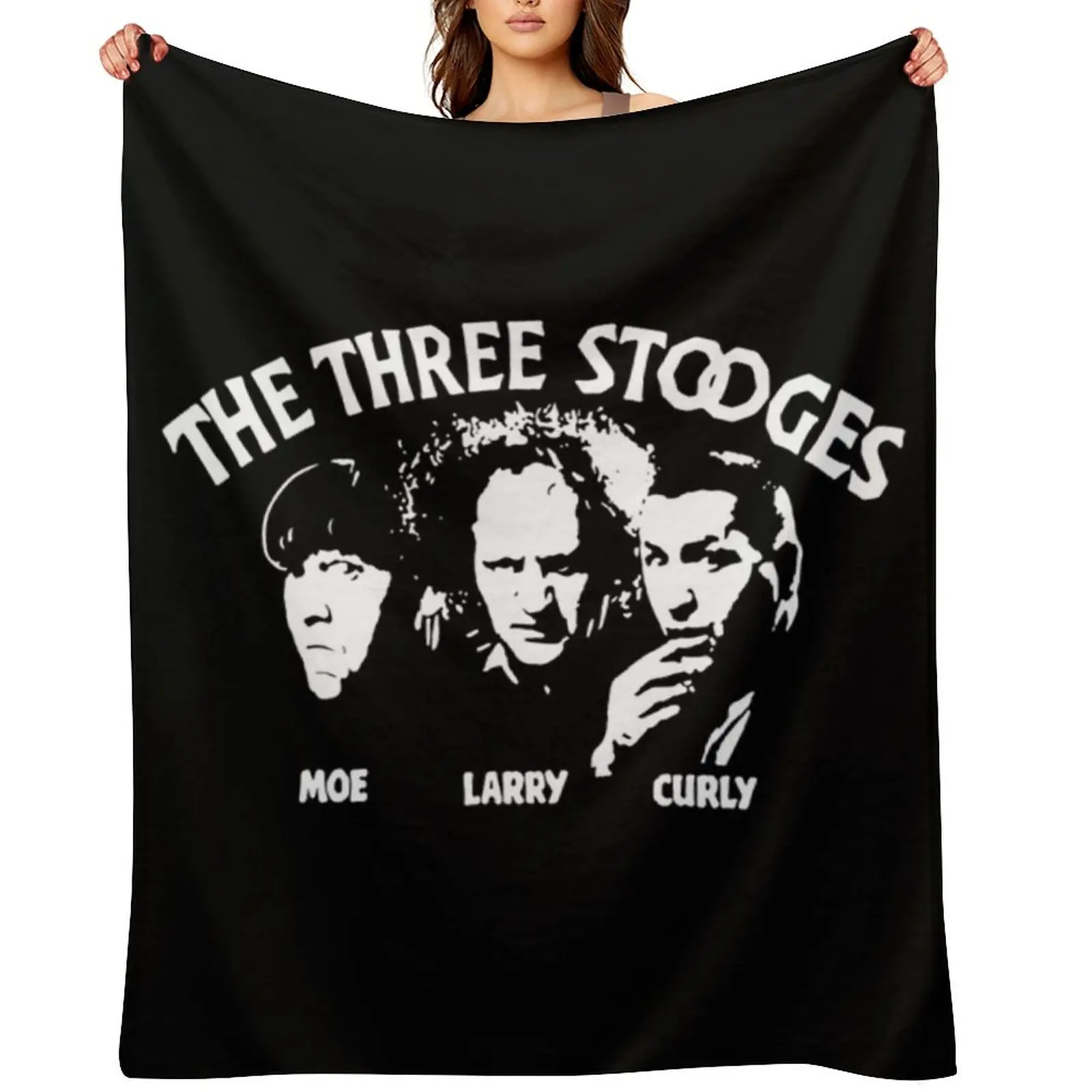 Tts The Three Stooges T-ShirtAmerican Vaudeville Comedy 50s fans gifts T-Shirt_by alyseashlee37806_ (1) Throw Blanket