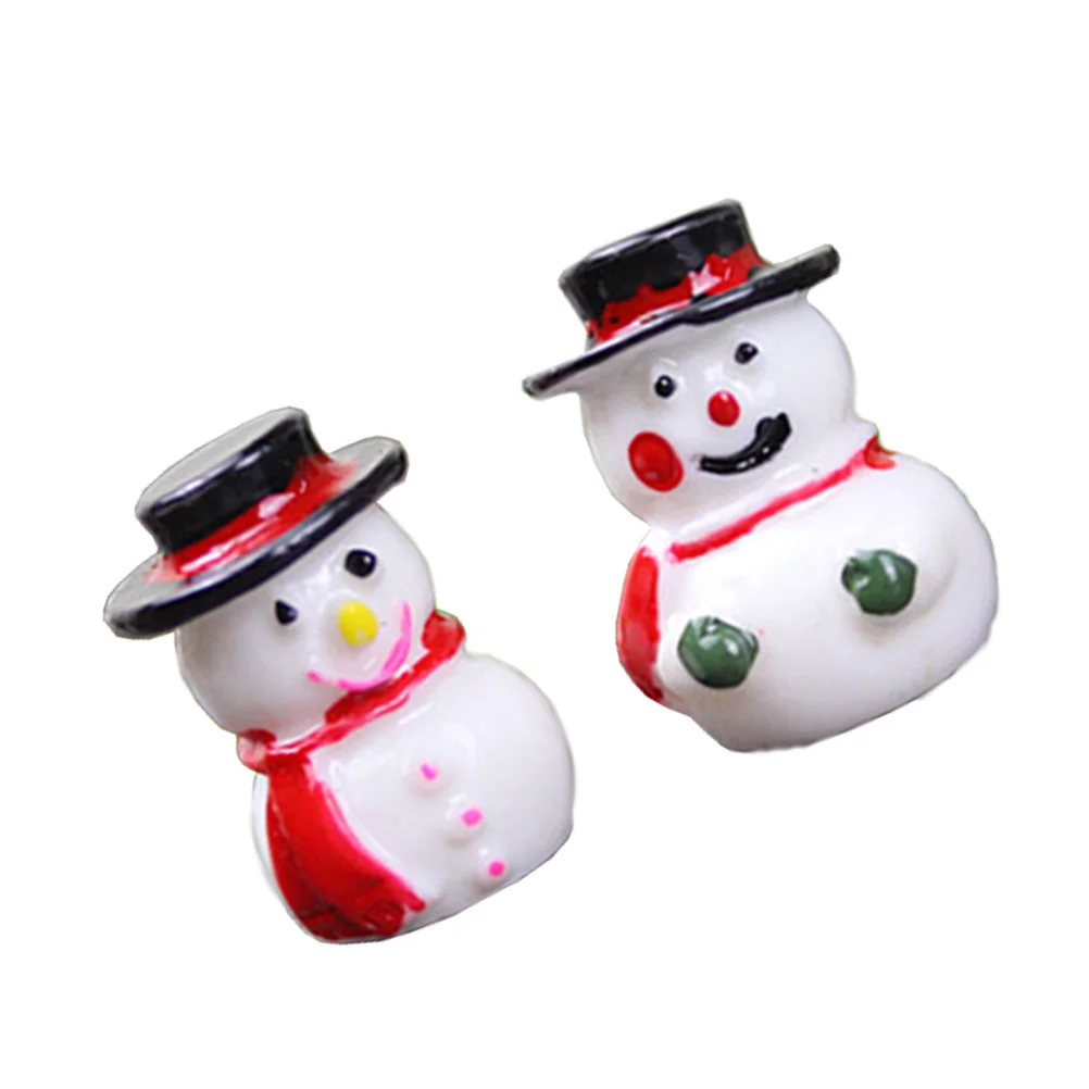 

Mini Snowman Toy Christmas Decorations Desktop Craft Ornament Fireplace Figurine