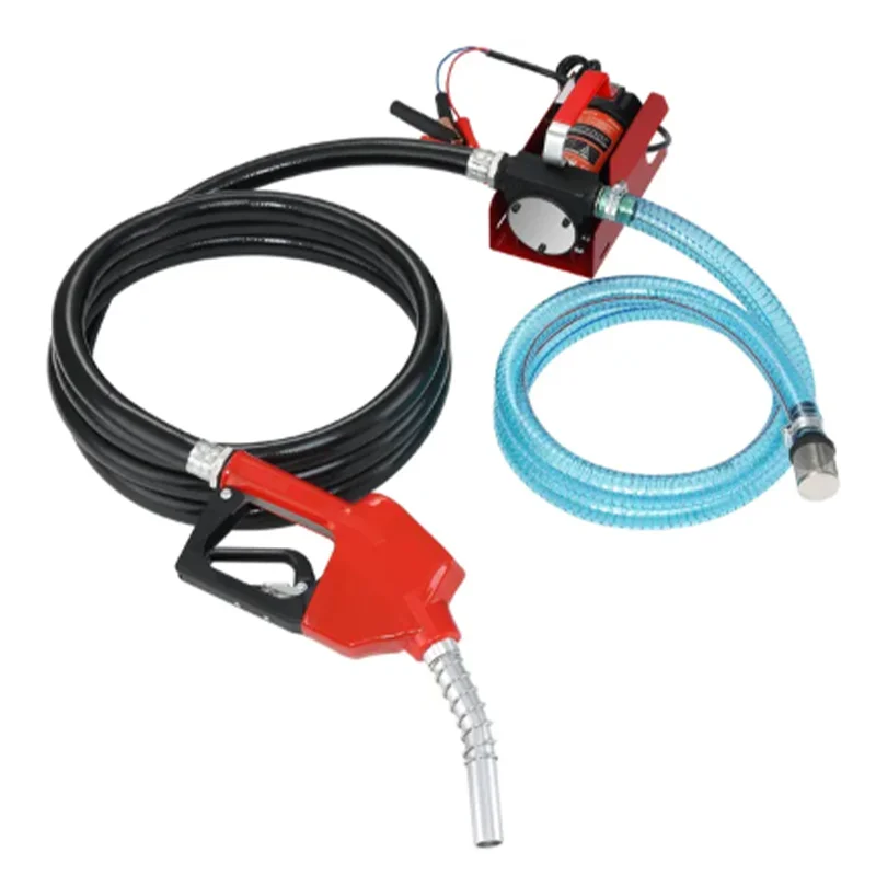 Diesel Fuel Transfer Pump Kit,10 GPM 12V DC Portable Electric Self-Priming Fuel Transfer Extractor Pump Kit with Automatic Shut-