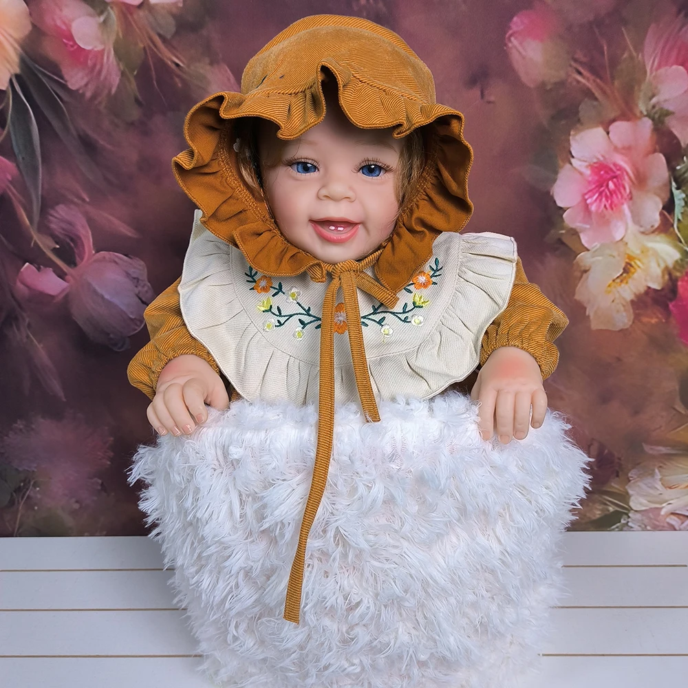 Reborn Baby Doll 58cm bambola Reborn in Silicone realistico corpo intero con accessori vestiti per bambini bambini ragazze giocattoli regalo fai da te