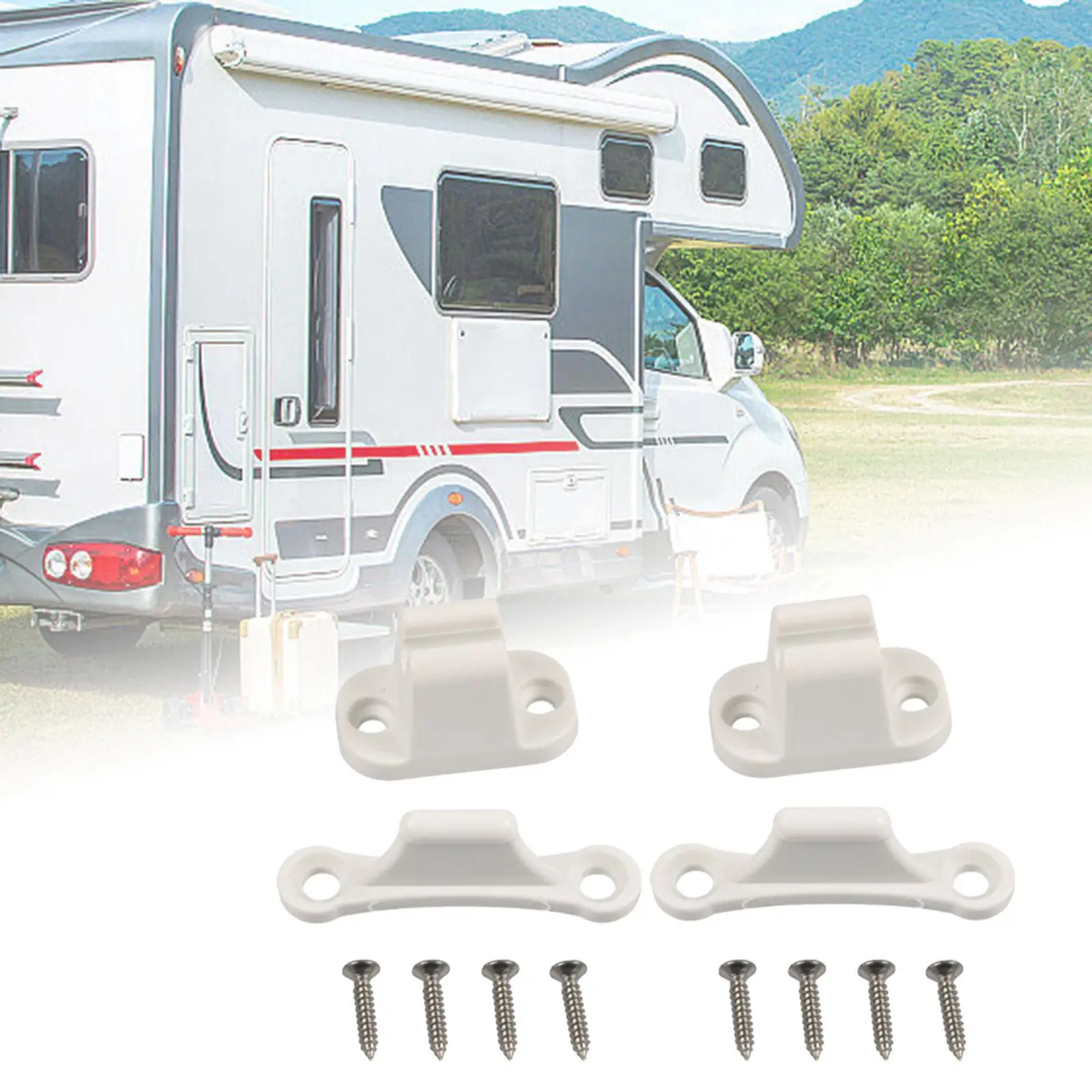

T Shape Door Stop Retaining Catcher Holder Set Door Holder for Secure Entry Easy to Install Nylon Stopper for RV Camping