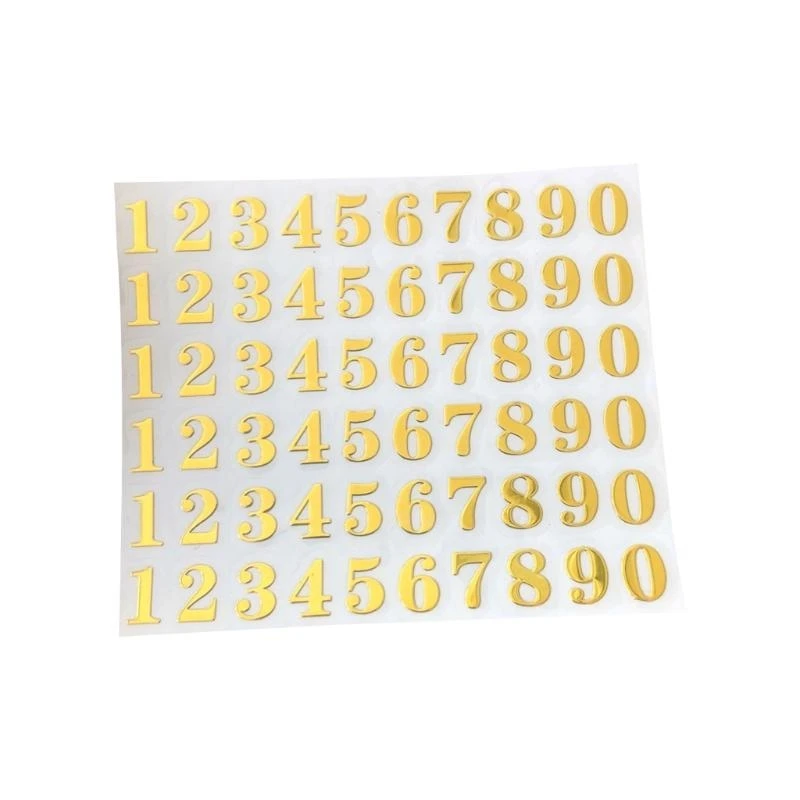 

1 Sheet 4mm 9mm Number Sticker Letter Decorative DIY Album Hand Book