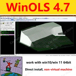 2024 Hot Sale Winols 4.7 Last Version Working on Windows10 win11 No Vmware Multi-language No checksum Freeshipping  easy install