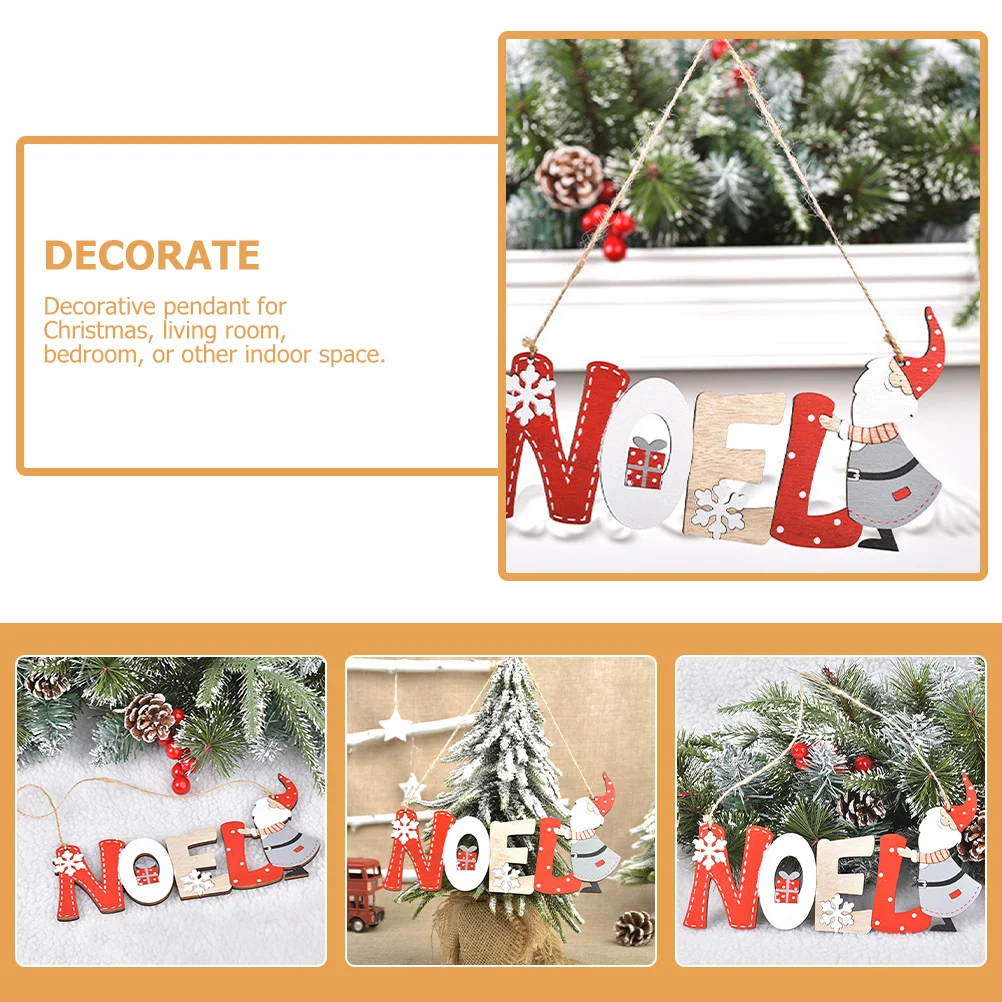 

Christmas Hanging Ornament Wooden Tag Creative Hollow Design for Tree Decorative Pendant Indoor Outdoor Party Use