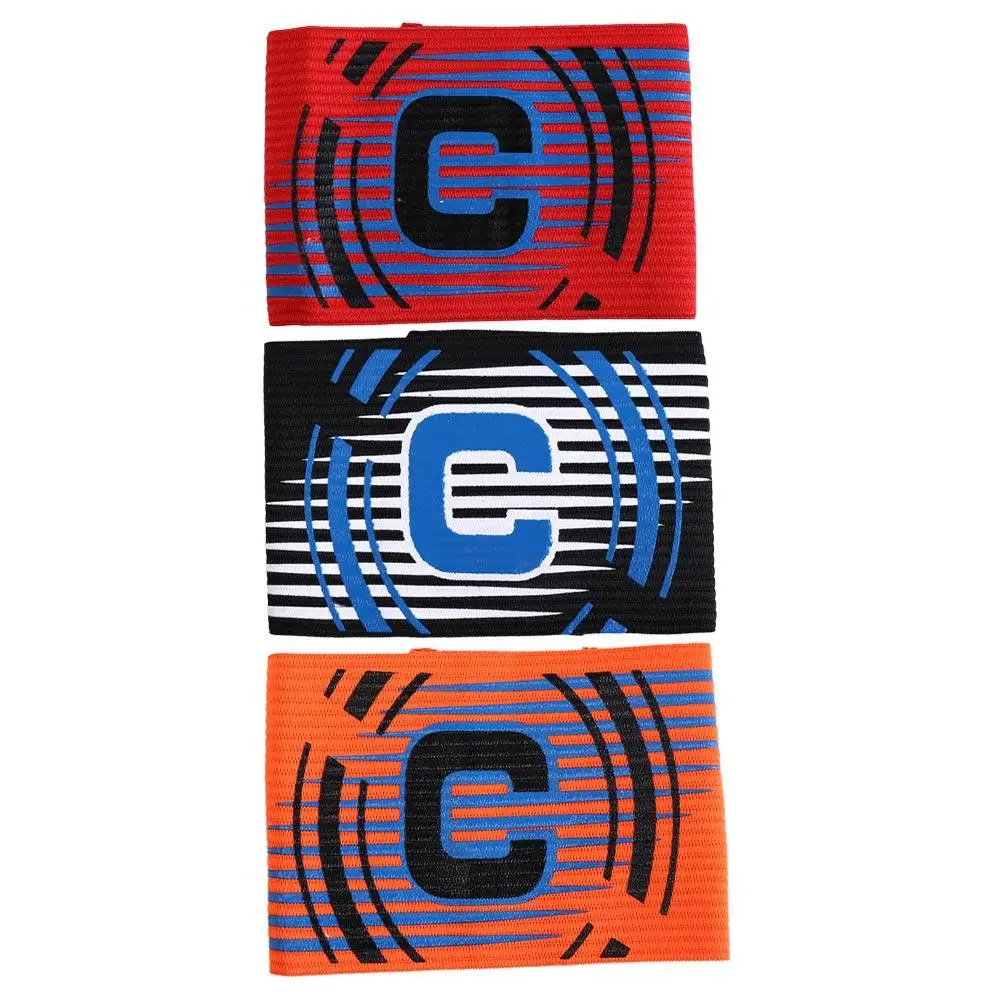 

Adjustable Football Captain Arm Band Nylon Prevent Falling Leader Arm Band Elastic Durable Captain Group Arm Band Soccer Player