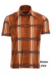 Classic 3d Print Men Hawaiian Shirt Retro Geometric Graphics Blouse Summer Short Sleeve Button Up Shirt Men 70s Style Clothes