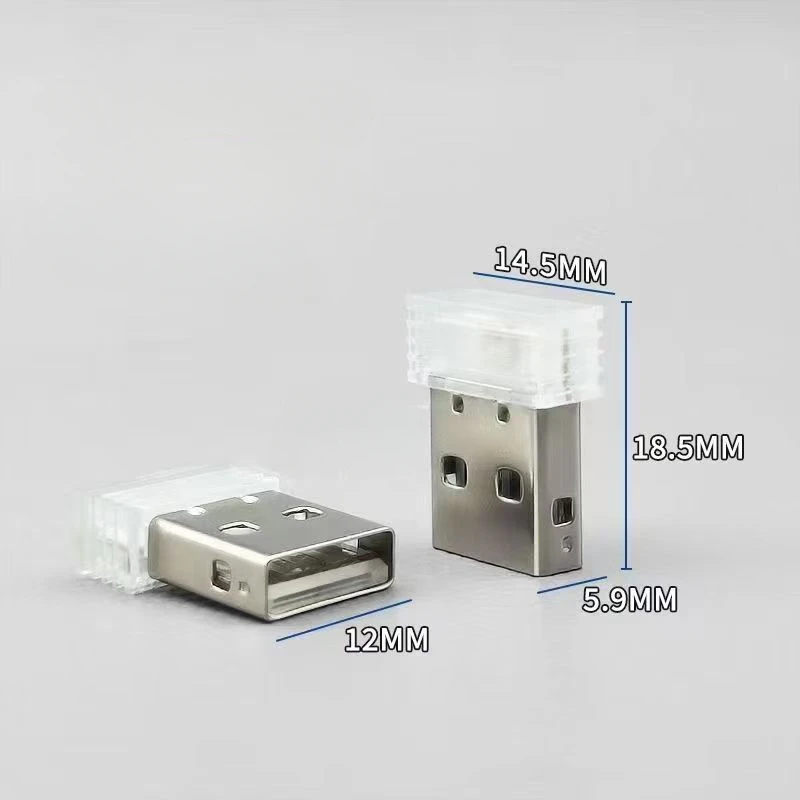 USB 무선 차량 주변 조명, 다채로운 범용 음성 제어 LED 인테리어 조명