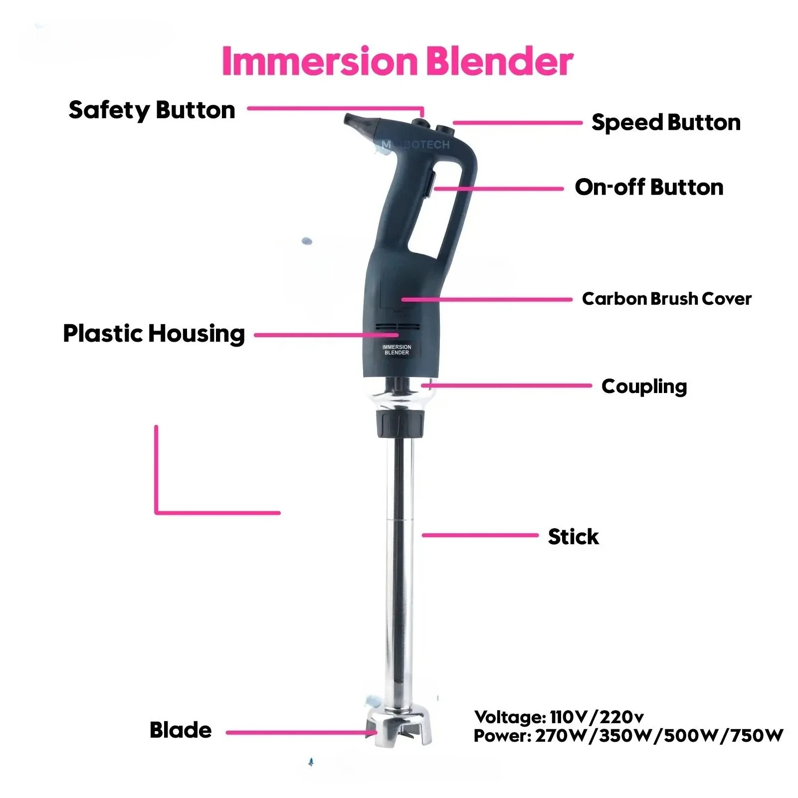 

electric commercial immersion blender hand stick blender mixer cuisine immersion blender for hotel industry