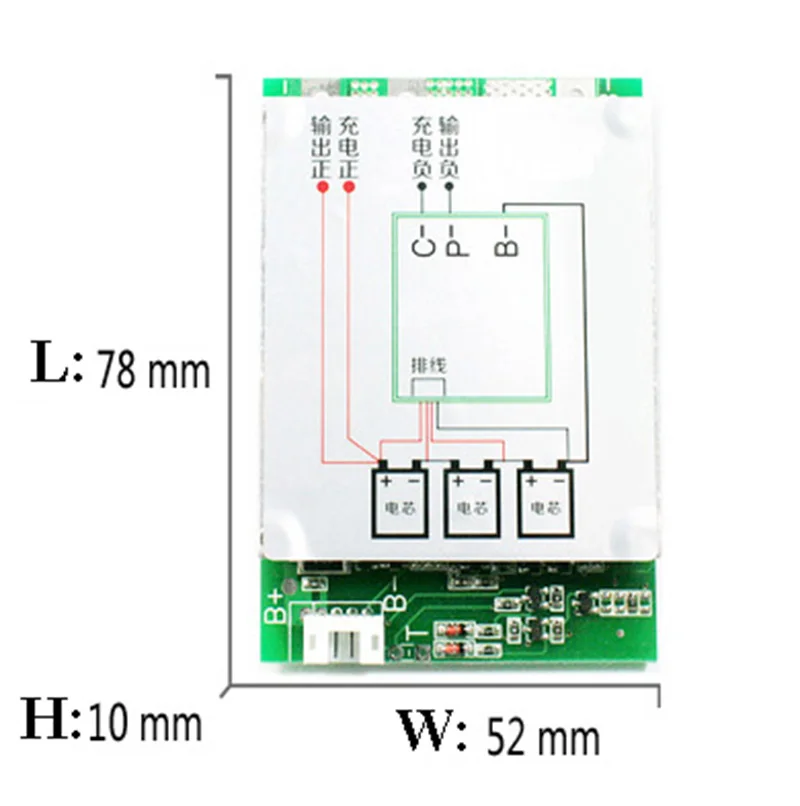 3S 100A Li-ion Lithium Battery Pack BMS Protection Board 18650 Balance Charging