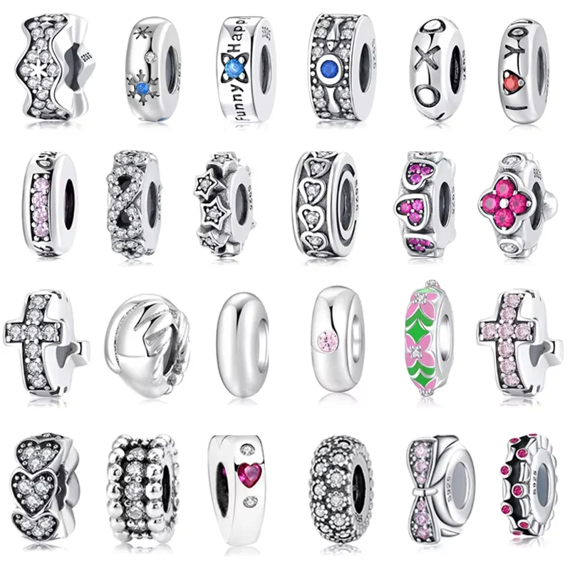 

High Quality 925 Sterling Silver Music Note Pattern Stopper Spacer Beads Fit European Bracelets Bangles DIY Jewelry Making