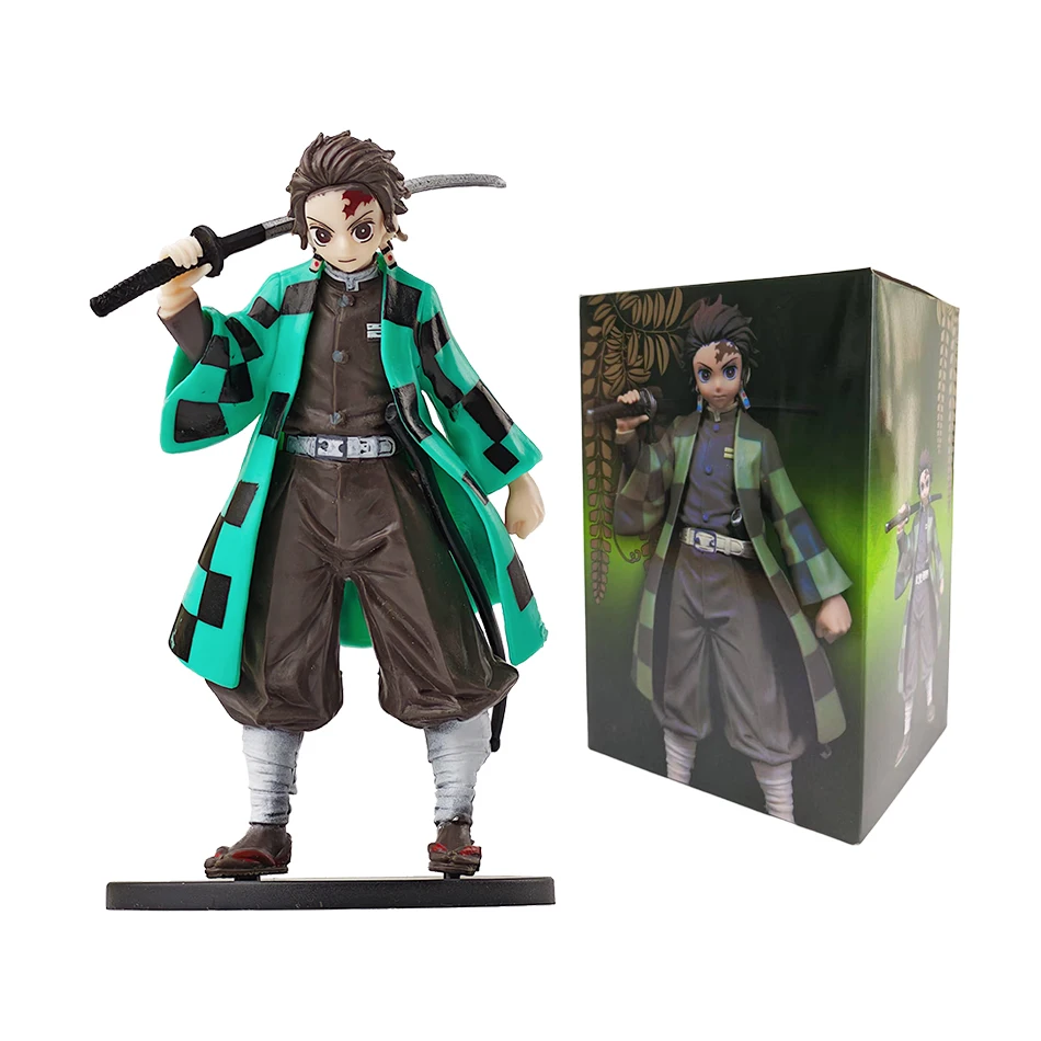 Anime Demon Slayer Demon Slayer: Kimetsu no Yaiba Figur Kamado Tanjiro Acchion Figur Azuma Zenitsu Nezuko Warrior PVC Modell und ys