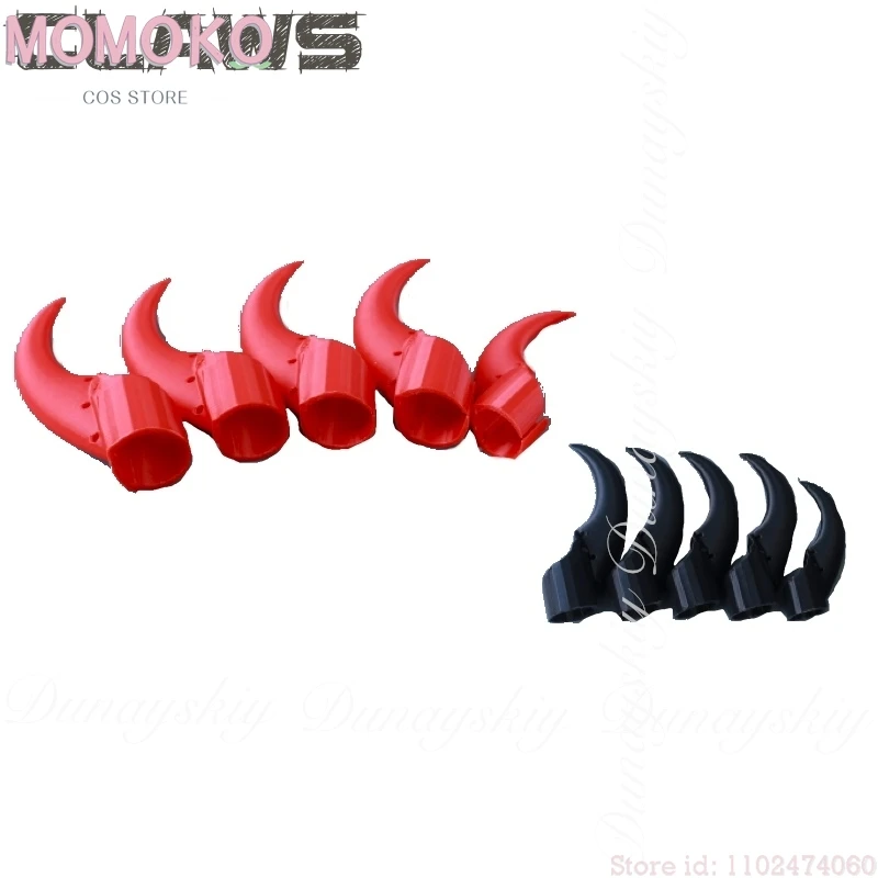 

Halloween The Animal Claw Finger Sleeves A Cosplay With The 3D Printed Technology In Red And Black Cosplay Costume Anime Singles