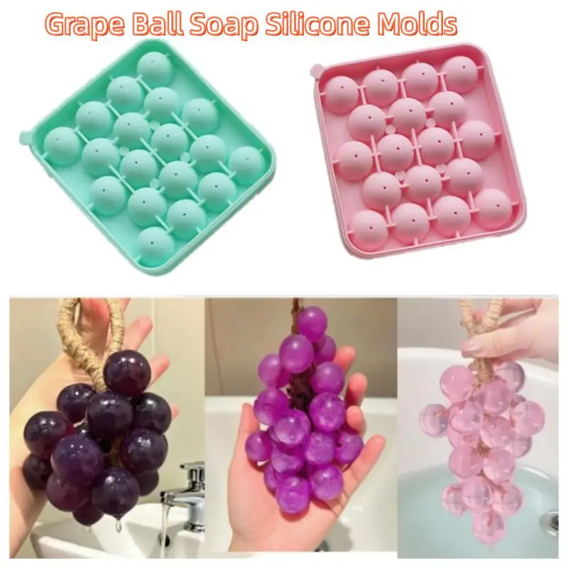 [J] Silicone Ice Cube Ball With 18 Compartments And Lid Fruit Ice Cube Mold Silicone Ice Storage Box Easy To Demold