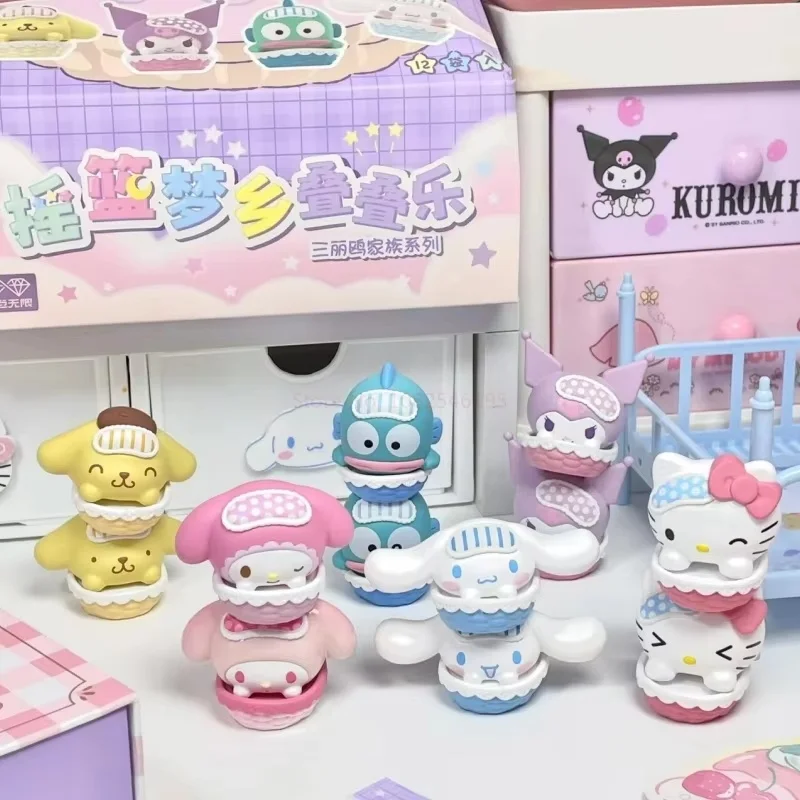 

Семейная колыбель Sanrio Dream, слепая коробка, кукла, орнамент, мультяшная милая коллекция, украшение «сделай сам», подарок для девочки, игрушка