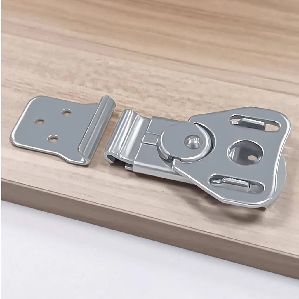 2pcs 304 Stainless Steel Butterfly Latch Fastening Clip for Toolbox Wooden Case Drawer Rotary Latch Catch for Transport Case