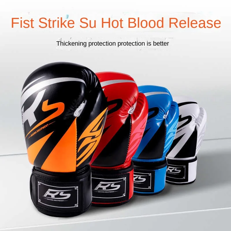 

6/8/10/12oz Kids Women/Men Boxing Gloves Sanda Muay Thai MMA Karate Punch Training Mitts Kickboxing Box glove