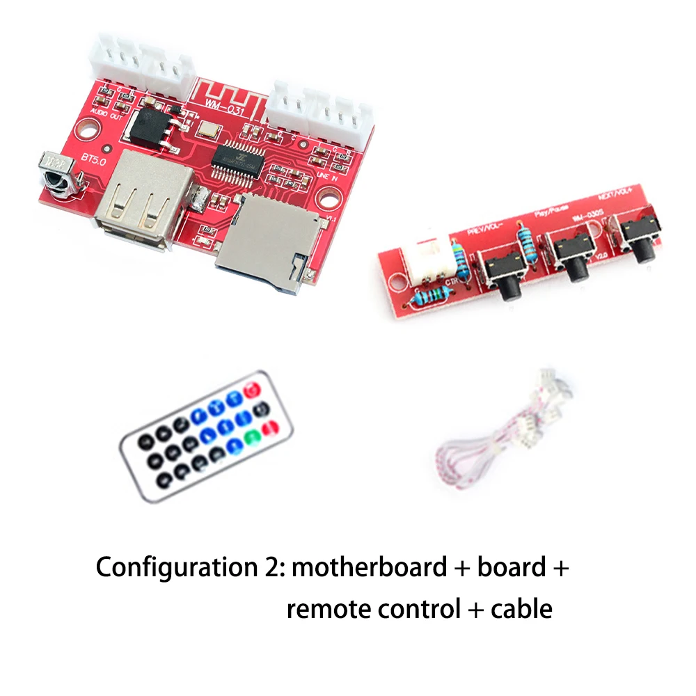Bluetooth-Compatible 5.0+BR+EDR+BLE Decoder Board DC5-24V U-Disk MP3 Decoding Module WAV FLAC Remote Control AC6925A for amplifi