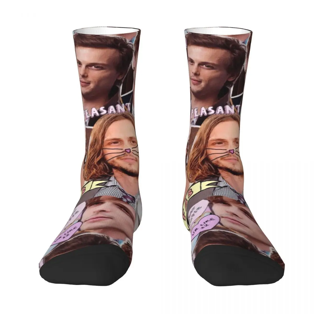 

Matthew Gray Gubler Kawaii Collage Socks cute japanese fashion Designer Man Socks Women's