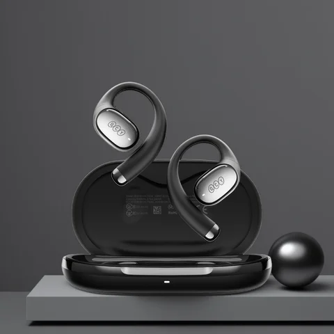 QCY Crossky R70 Open-Ear Wireless Headphones Hi-Res with LDAC OWS Earphones Bass Boost Bluetooth 6.0 Earhook Sport Earbuds 52Hrs