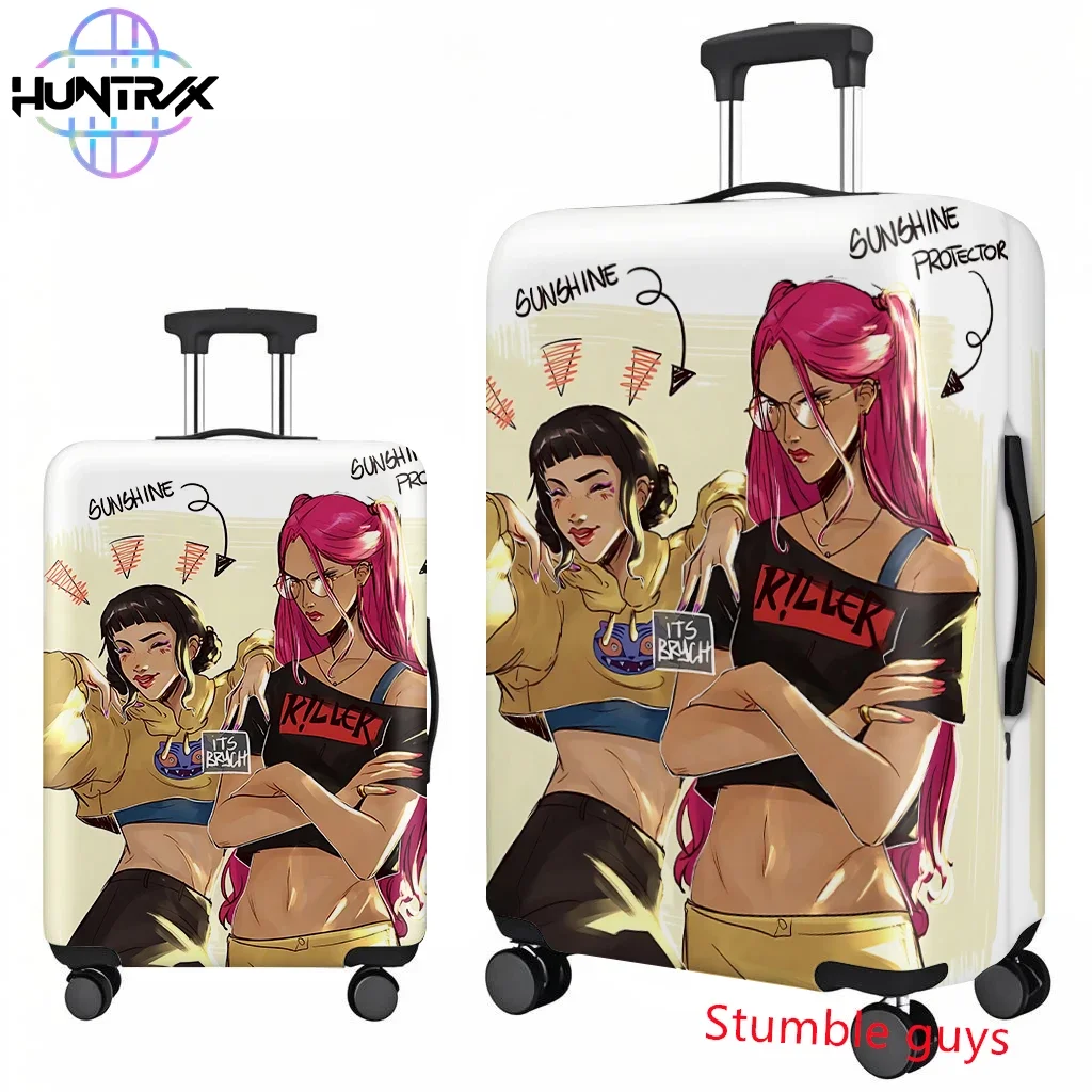 애니메이션 Kpop 악마 사냥꾼 여행용 수하물 커버는 18-32인치 여행가방 보호 장치에 적합합니다.