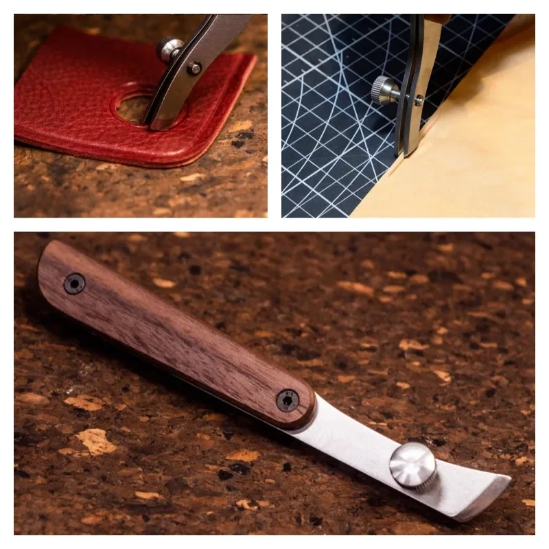 

Деревянная ручка, кожаный инструмент для прокладки под давлением, сделай сам, товары для рукоделия из кожи, рюкзак/обувь/ремень, вспомогательный инструмент для прессования кромок