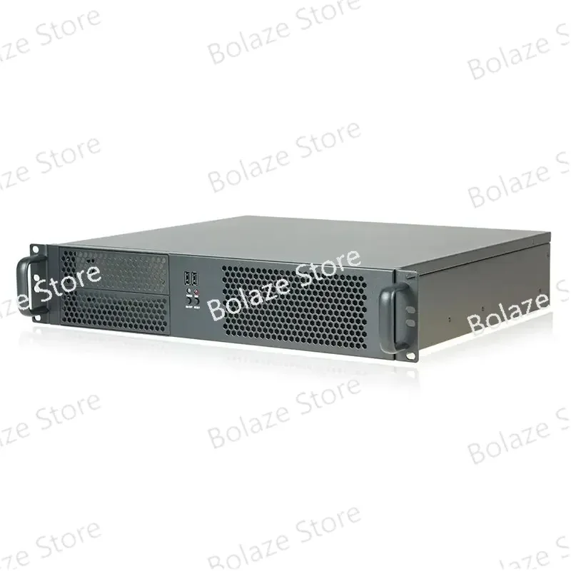 

2U chassis, ultra short 1.2MM steel plate 390MM installation ATX power firewall gateway DVR chassis, HTC chassis