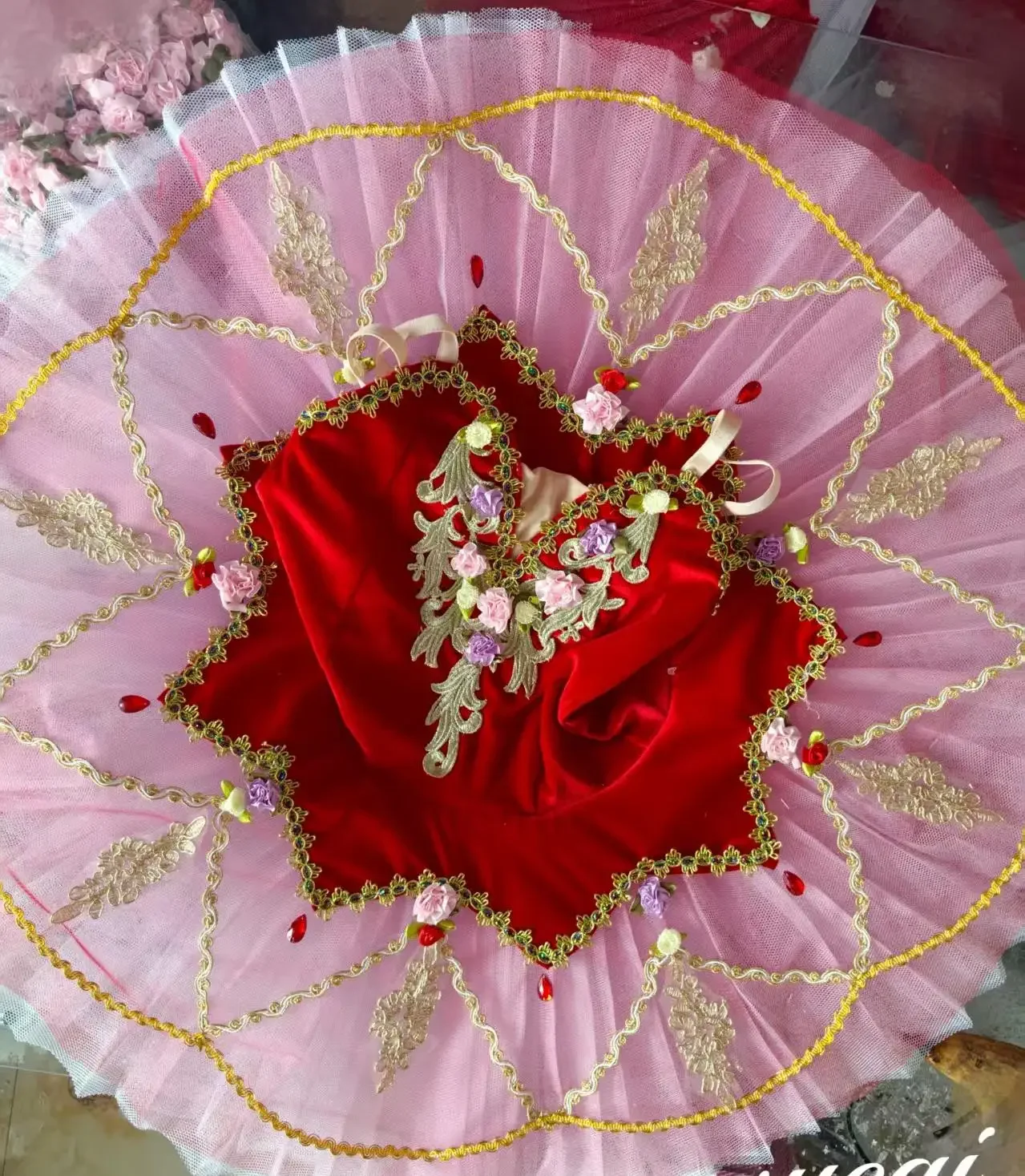 Tutús de balé profissional vermelho, meninas, crianças, competição, patinação artística, vestido adulto, mulher, roupas de balé, prato, tutus, roupa de jantar