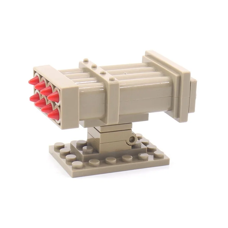 MOC SWAT Armas Militares Brinquedos, Missile Launcher Soldado, Army Gun, Playmobil, Brinquedos, Building Block, Tijolo, Mini Assembly