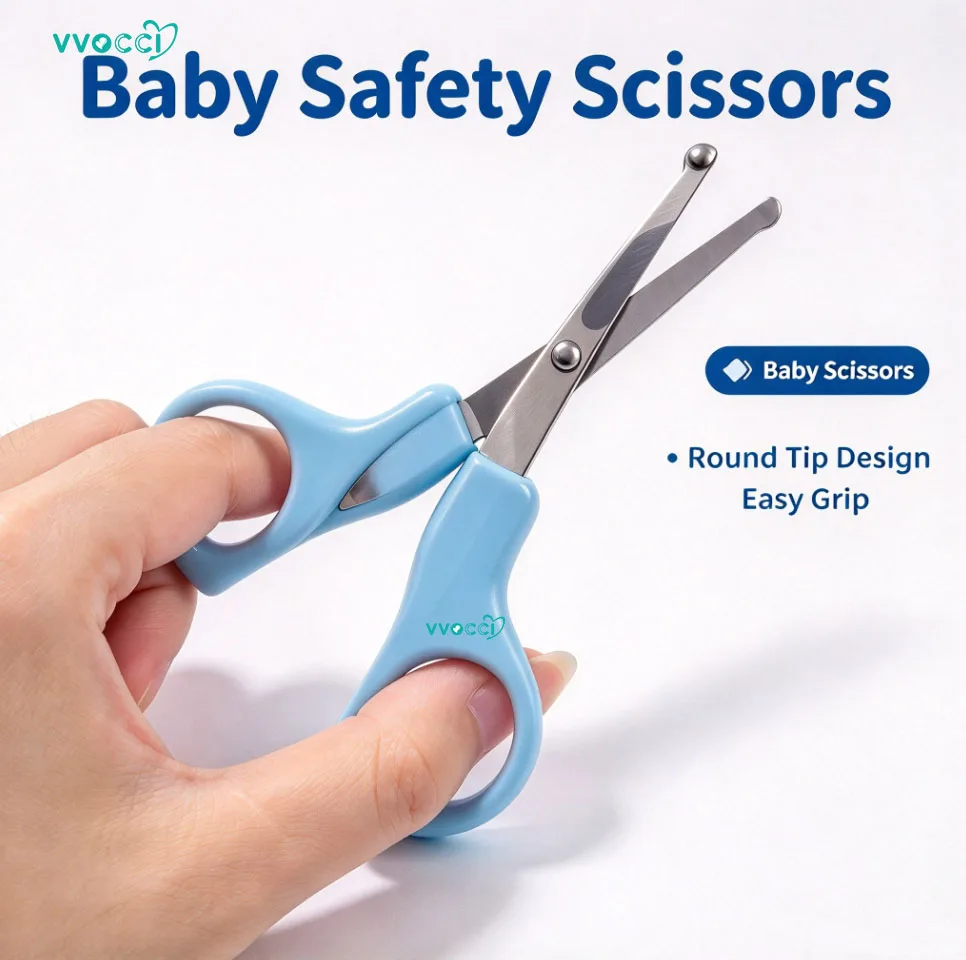 Convenient Newborn Baby Nail Clipper Safety Long Scissors Trimmer Manicure Cutter Special Scissor Babies Care Tools Accessories