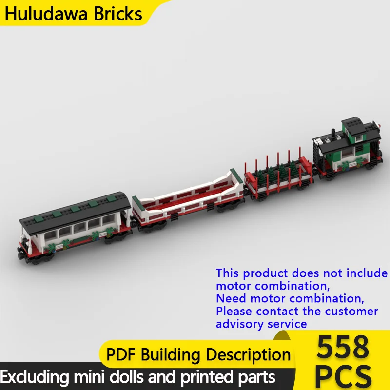 

City Car Model MOC Building Bricks Transportation Holiday Train Modular Technology Gifts Holiday Assemble Children Toys Suit