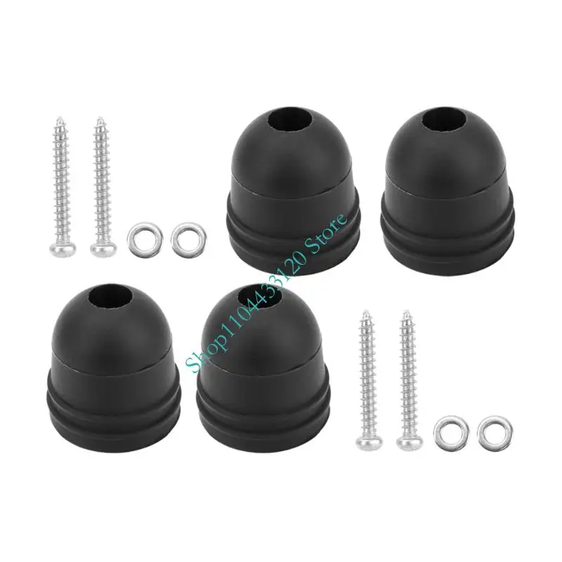 4pcs Universal Door Bumpers Designed for Impact Absorption and Noise Reduction on Household and Automotive Applications