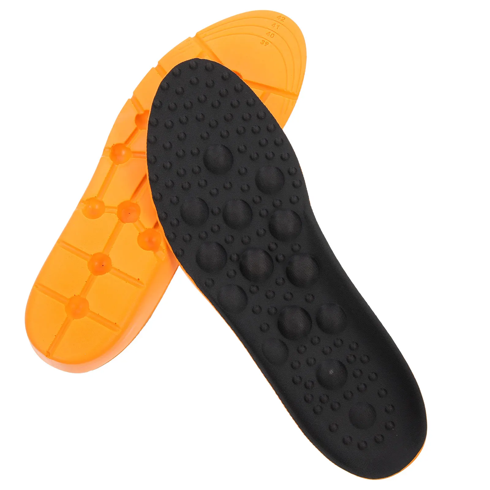 

1 Pair Massage Particles Insoles Cuttable Shock Absorbing Shoe Inserts Sports Elastic Breathable Foot Support Insole Daily