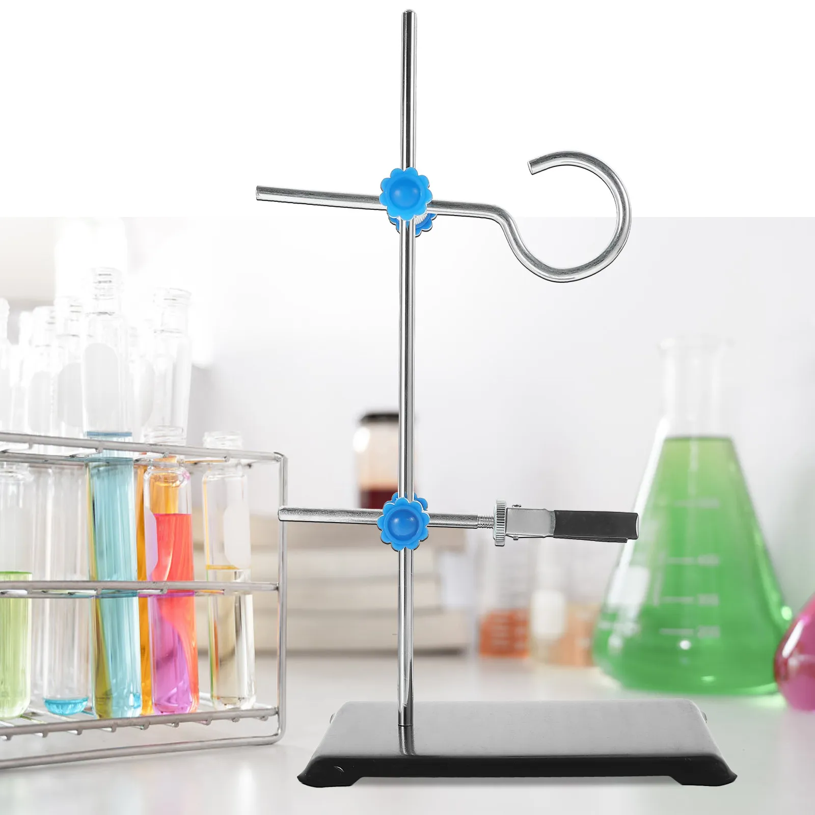 Portable Mini Iron Retort Stand Support Stands Platform For Laboratory Equipment Durable Base Bracket Experiment Supplies Holder