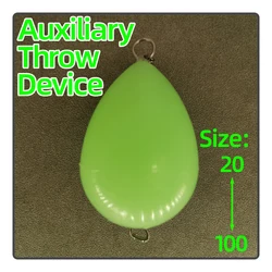 Night Fishing Solid Float Egg-Shaped Luminous Floating Water Casting Aid Long-Distance Casting Luminous Fishing Accessories