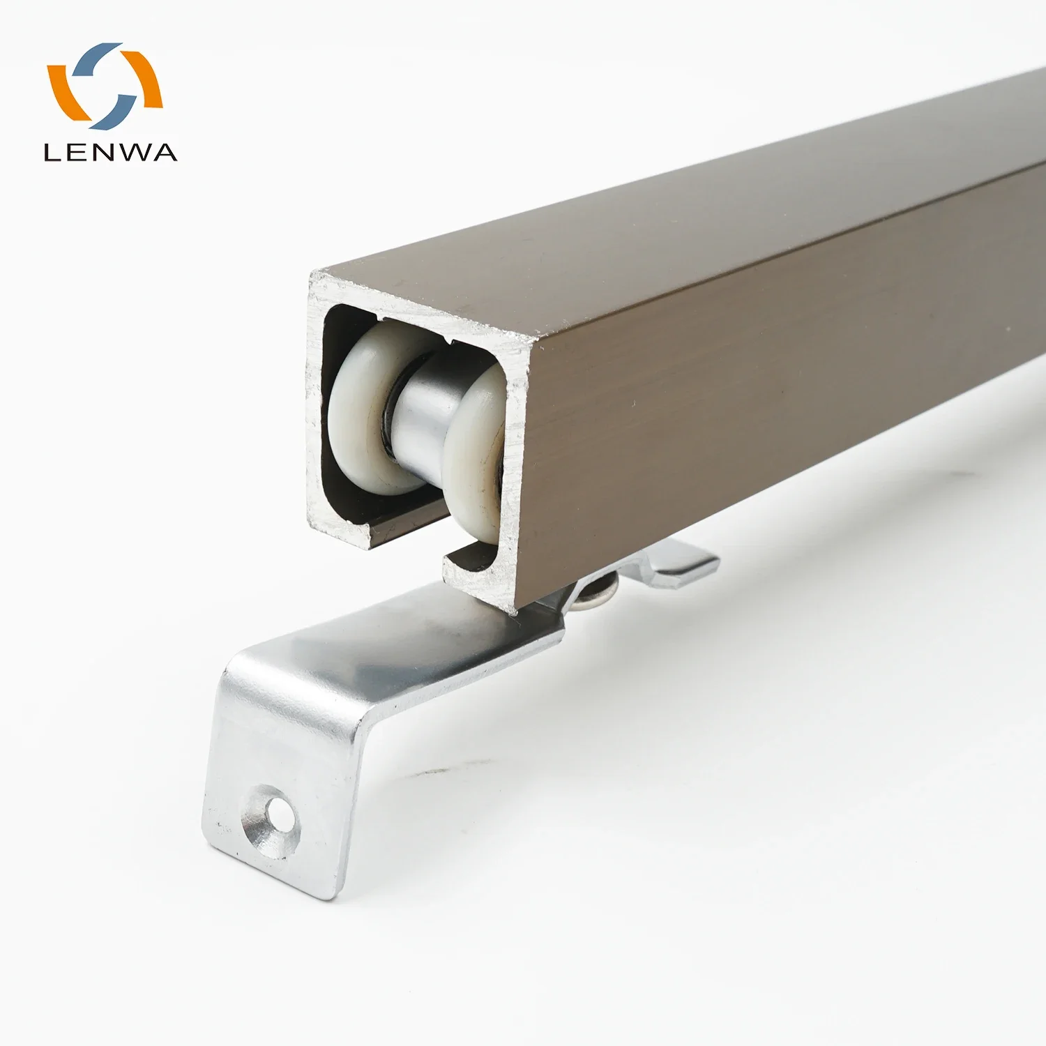 Manufacturer Lenwa Aluminium Sliding door track system hanging rail roller track and hanging sliding door rail