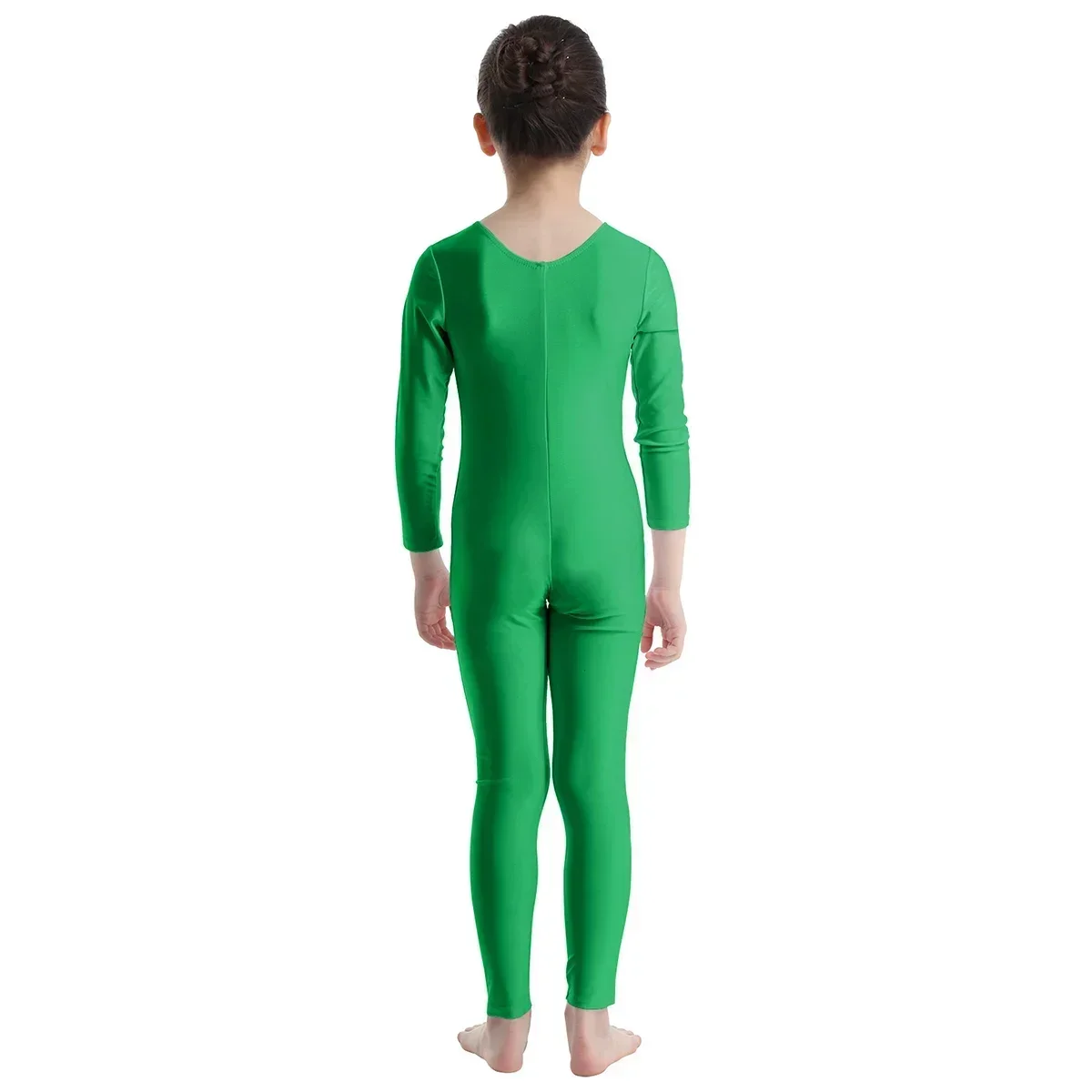 

TiaoBug Kids Girls Long Sleeves Gymnastics Leotard Gym Sports Dance Bodysuit Children Stage Performance Dance Costume