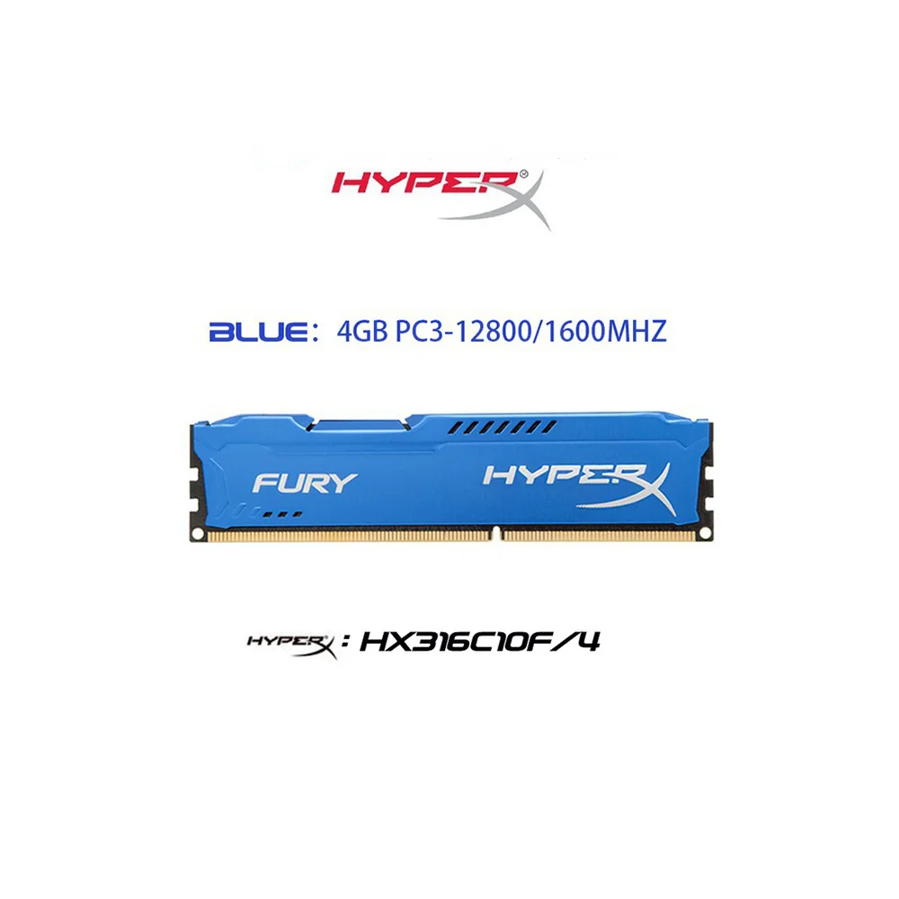 NEW Hyperx Fury DDR3L DDR3 4GB 8GB 2133MHz 1866MHz 1600MHz 1333MHz Desktop Memory 240 Pins DIMM 1.5V RAM Memory Module