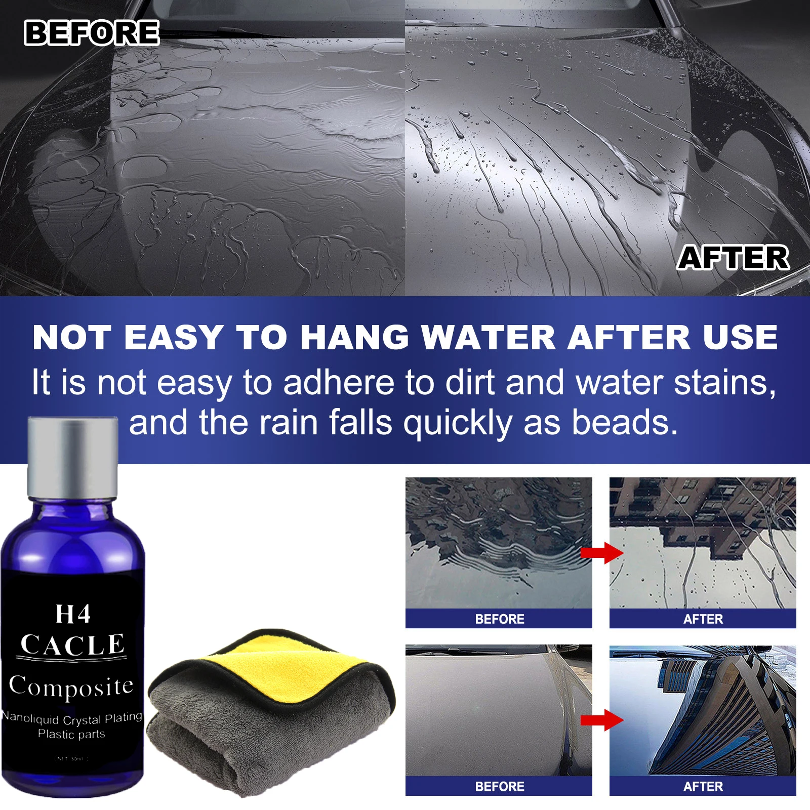 Car plating Crystal Plating Decontamination Waterproof Car Wax Protection Keeping Light Waxing Increasing Brightness Resist Scra